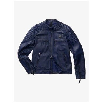 Blauer Cazadora de cuero 26SBLUL0244080D para hombre
