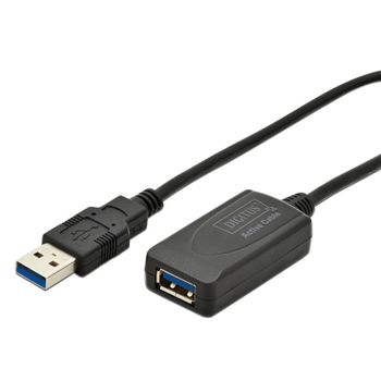 Digitus Cable de Extensión USB 3.0 Macho/Hembra 5m Negro