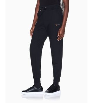 A|X Armani Exchange para mujer. XW001848AF18853UC001 Pantalón jogger con cordón negro (XL), Casual, Algodón