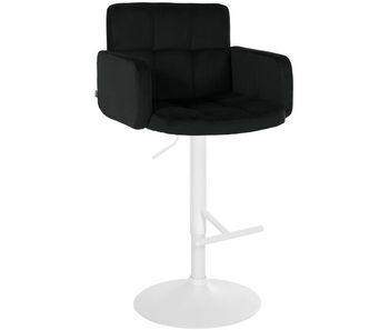 Taburete de bar los angeles terciopelo negro 56x60x93 cm