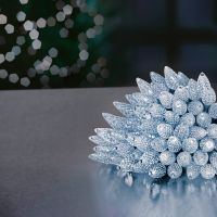 300 led pine cone string lights - bright white 15m