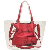 lancel bolsa capsule bolso tote grande lona natural beige para mujer
