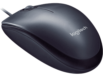 Ratón - Logitech M90, Ambidiestro, Con cable, USB, Multiplataforma, 1000dpi, Negro