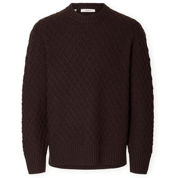 Selected Jersey Patric Edit Knit - Chocolate Torte para hombre