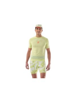 Camiseta de Trail Compressport Trail Racing Ss Hombre Amarillo