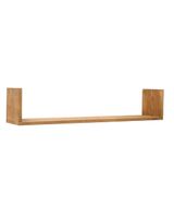 estanteria de madera maciza flotante acabado envejecido 100x20cm