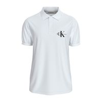 calvin klein jeans polo con logo blanco j30j325664-yaf