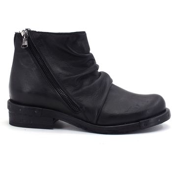 Jiudit Botines Stivaletto Pelle Arricciata Nero 124FC para mujer