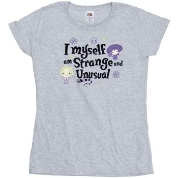 Beetlejuice Camiseta manga larga I Myself Am Strange And Unusual para mujer