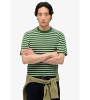 superdry para hombre m1012146a camiseta de rayas merchant verde xl casual algodon manga corta