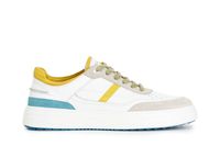zapatillas deportivas de piel y ante para hombre multi yellow
