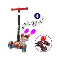 patinete shuttle premium para ninos con humo modelo graffiti - patinetes electricos infantiles para ninos