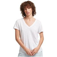 superdry camiseta logo brode col v para mujer