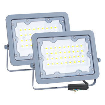 Aigostar Focos Led Exterior 2 piezas, 30W 6500K LED Floodlight Exterior, luz de inundación para exteriores de 2450LM a prueba de agua IP65 para patio, jardín, garajes