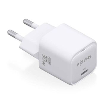 Cargador Aisens GaN 30W USB-C PD3.0 QC4.0 Blanco