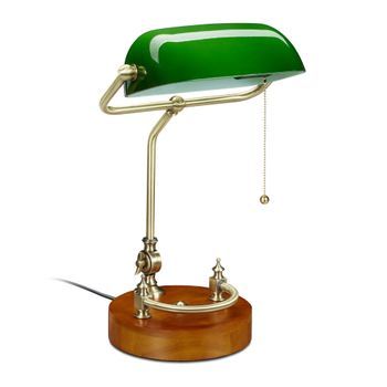 Lámpara De Banquero Con Interruptor De Tirador Verde 6 Kg