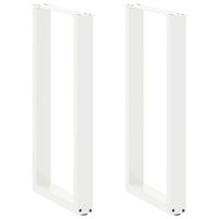 patas para mesa de bar en forma de u 2 unidades color blanco 40 x 90-91 cm acero vidaxl
