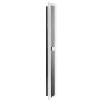 Lámpara De Pared Led De Metal Negro 80 Cm Acero Acrílico Sensor Movimiento Savane