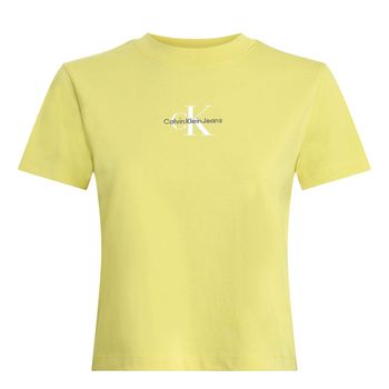 Calvin Klein Jeans. Camiseta baby fit con logo Verde J20J223113-LIN
