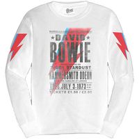 david bowie camiseta manga larga hammersmith odeon para mujer