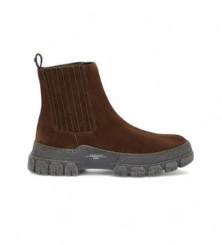 Weekend Max Mara para mujer. 2525796035600 Botines de piel Genepi marrón (40), 1 a 3cm, Casual, Sin mangas / Tirantes