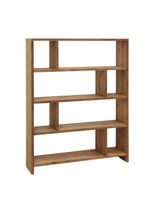 estanteria de madera de abeto roble oscuro 180x140cm