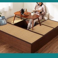 alfombra de suelo de rompecabezas de ratan colchon para dormir en el suelo de la sala de estar grueso de 2cm tatami japones para siesta alfombra entrelazada para bebe