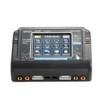 cargador de equilibrio de bateria de doble canal ac 150w dc 240w 10a con pantalla tactil htrc t240 duo