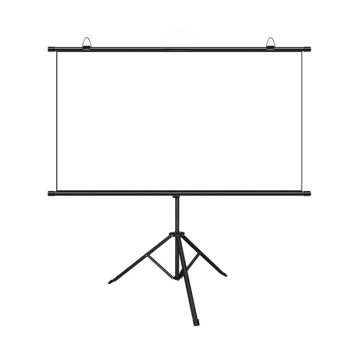 Pantalla de proyector portátil BlitzWolf BW-VS12 con soporte de trípode 60/84/100/120 pulgadas 16:9/4:3 Formato 4K HD Co