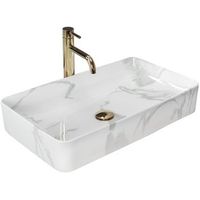 lavabo sobre encimera rea denis shiny marmo