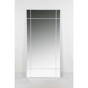 Espejo Hierro Cristal 90x2x180 Blanco