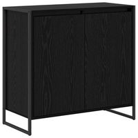 armario auxiliar roble negro 79 x 36 x 75 cm vidaxl