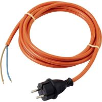 cable de alimentacion sygonix 3 metros naranja
