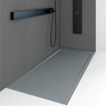 Plato De Ducha Resina Quore Antracita  70x110cm