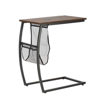 Mesa auxiliar 53x35x64.5 cm marrón rústico
