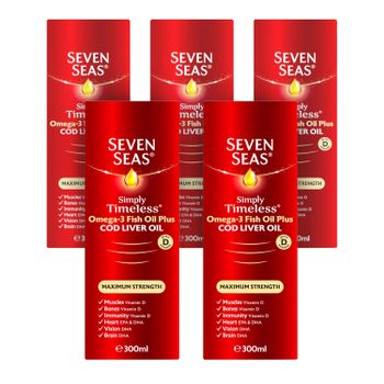 Seven Seas Extra High Strength Pure Cod Liver Oil x5
