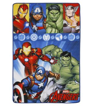 Alfombra Vengadores - Infantil - 80x120 - Base Antideslizante