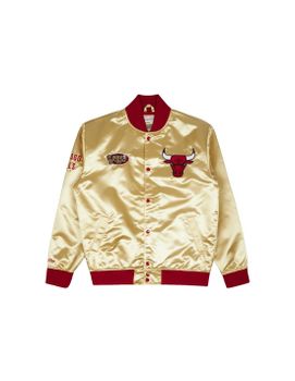 Chaqueta de Baloncesto Mitchell & Ness Chicago Bulls Dorado