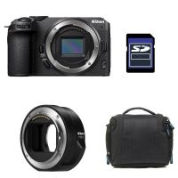 camara mirrorless nikon z30 209mp 4k 30p wifi bluetooth  bolsa tarjeta sd 8gb adaptador ftz ii