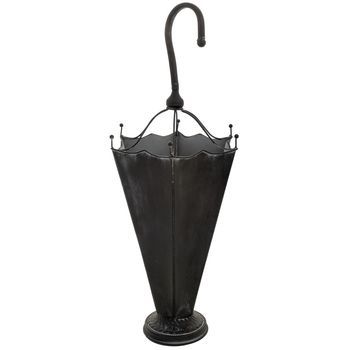 Paragüero De Metal Negro 32.5x28.5x81.5h Cm