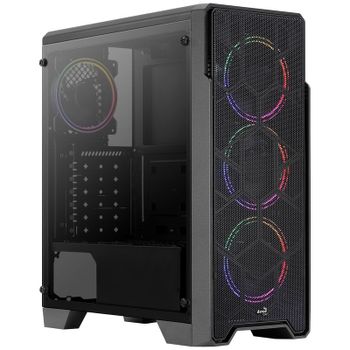 Aerocool Ore USB 3.0 FRGB con Ventana Acrílica Negra