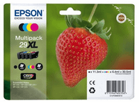 cartucho de tinta - epson c13t29964022 fresa 29 cartuchos xl cmyk