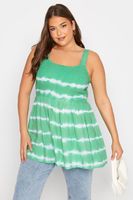 top de tirantes verde tie dye mujer curvy y tallas grandes yours