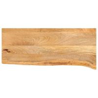 tablero de mesa  tablero de escritorio  superficie de mesa borde natural madera maciza mango 80x40x25 cm cfw948564