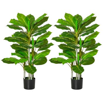Árbol perenne artificial 15x15x95 cm verde