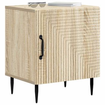Pack 2 Uds Mesita De Noche | Armario De Noche | Mesa De Noche Roble Sonoma 43 X 34,5 X 50 Cm