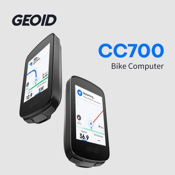 Computadora para Bicicleta GEOID CC700, Pantalla a Color Inalámbrica, ANT+, WIFI, Velocímetro para Bicicleta, Resistente al Agua IPX7, Navegación de Rutas, Odómetro para Ciclismo