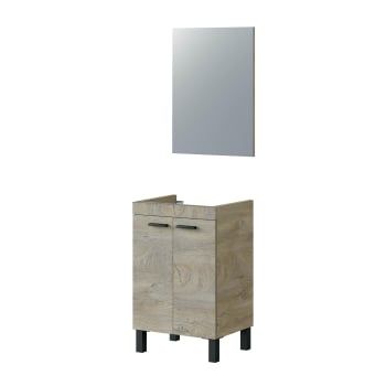 Mueble Baño Puertas Espejo Aglomerado ARKITMOBEL Koncept 50x80x40 cm