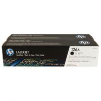 hp 126a black original toner cartridges - dual pack ce310ad