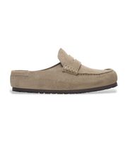 birkenstock para mujer 1029675 zuecos de piel naples wrapped ajuste regular taupe 41 plano ninguno casual